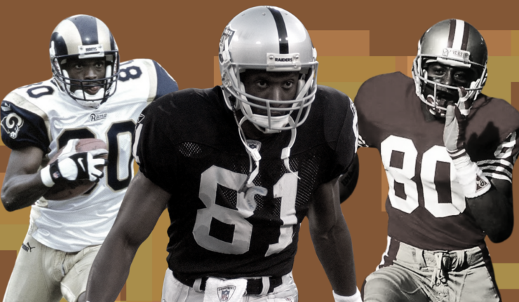 Tim Brown, Jerry Rice, Isaac Bruce